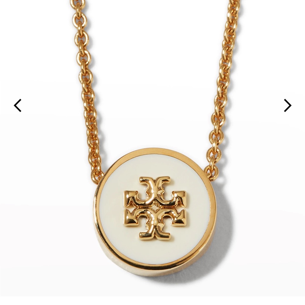 Tory Burch Kira Enamel Pendant Necklace